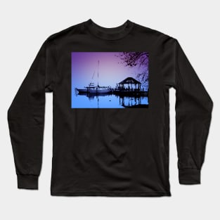 Tranquility In Blue And Purple Long Sleeve T-Shirt